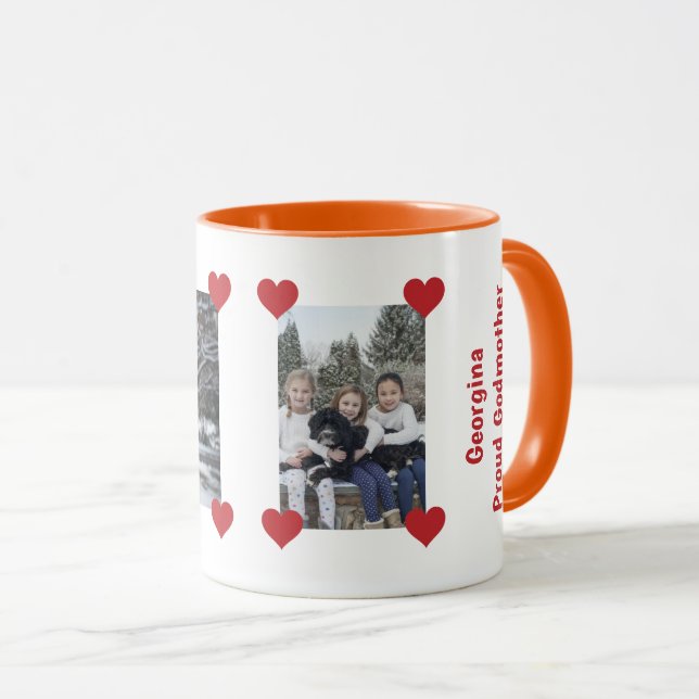 Herzproud-Liebe - Fotos Name personalisieren Tasse (VorderseiteRechts)