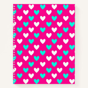 Herzpunkte: Pop-Liebe auf Rosa Notizbuch