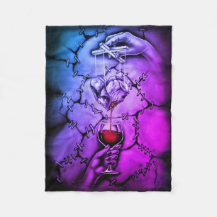 Herzpuppe Fleecedecke