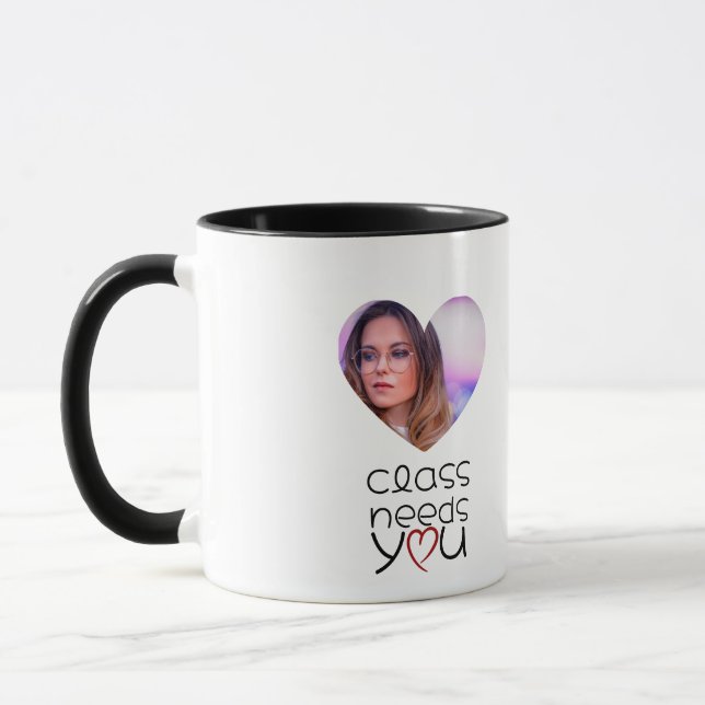 Herzrahmen-Lehrermotivationsbecher Tasse (Links)