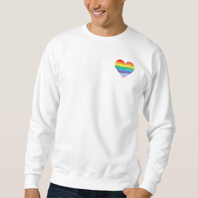 HERZRainbow LGBTQIA Flag, Gay Pride T - Shirt (Vorderseite)