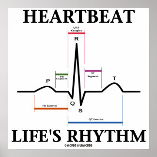 Herzrhythmusstörungen des Herzschlags (EKG/EKG-Her Poster