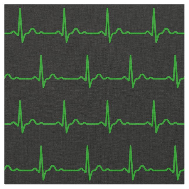 Herzrhythmusstörungen Medizinisches Muster Stoff (Nahaufnahme)