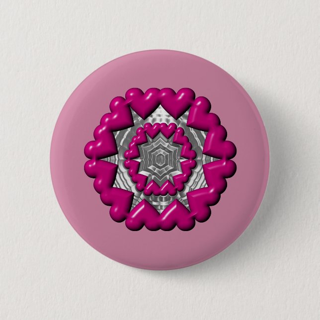 Herzring Valentine Button (Vorderseite)