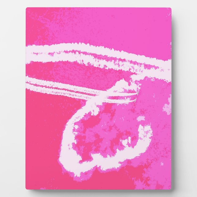 Herzrosa des Flugzeugs Fotoplatte (Vorderseite)