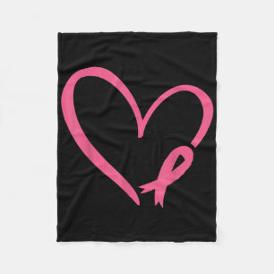 Herzrosa Ribbon Brustkrebs Monat Wo Fleecedecke