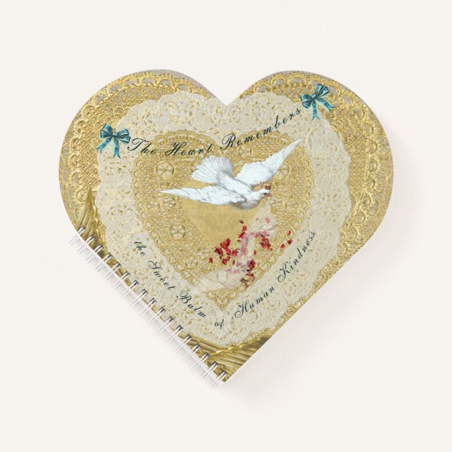 Herzsaiten Viktorianische Spirale Notizbuch (Vorderseite)