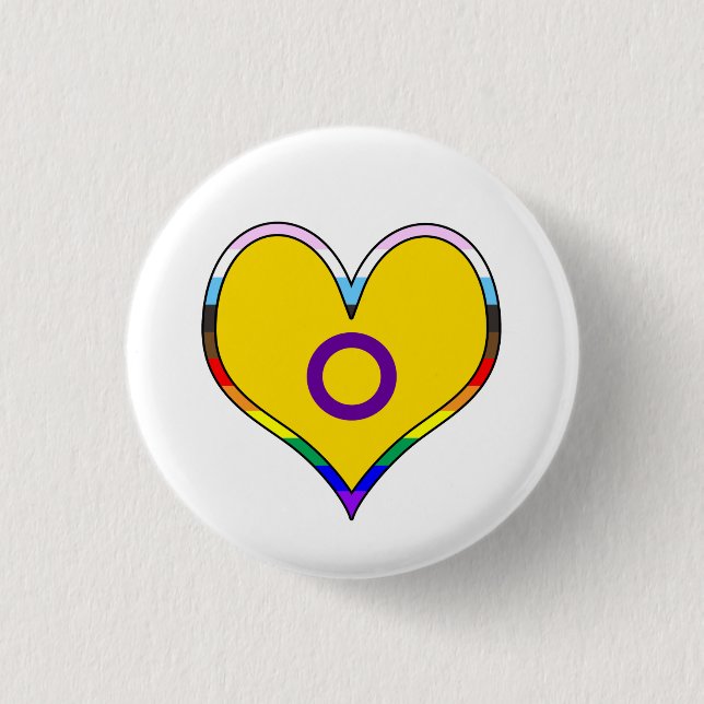 Herzschaltfläche für Intersex Button (Vorderseite)