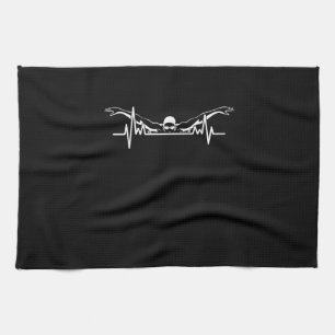 Herzschläfer Schwimmerteam Schwimmerinnen Girls Geschirrtuch