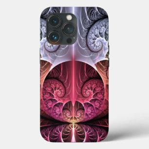 Herzschlag, abstrakte surreal-fantastische Fraktal Case-Mate iPhone Hülle