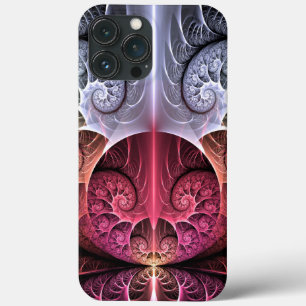 Herzschlag, abstrakte surreal fantastische Fraktal Case-Mate iPhone Hülle
