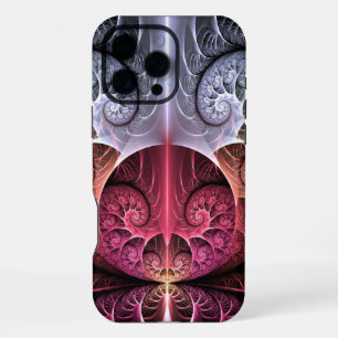 Herzschlag, abstrakte surreal-fantastische Fraktal iPhone 16 Pro Max Hülle