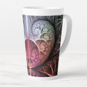 Herzschlag, abstrakte surreal fantastische Fraktal Milchtasse