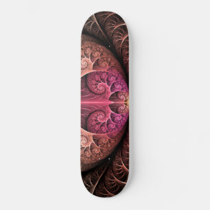 Herzschlag, abstrakte surreal fantastische Fraktal Skateboard