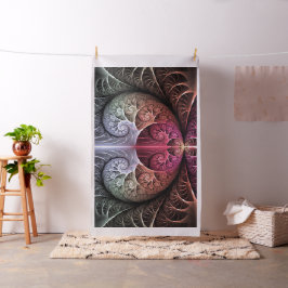 Herzschlag, Abstrakte surreale Fantasie Fraktal Ku Stoff