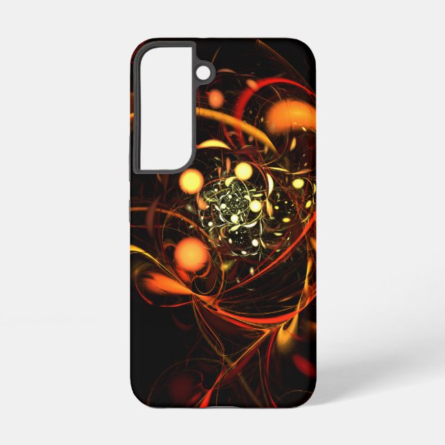 Herzschlag-Abstraktkunst Samsung Galaxy Hülle (Rückseite)