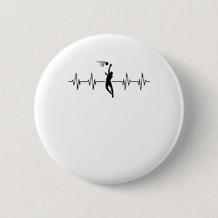 Herzschlag Basketball - Basketball Herzschlag für Button