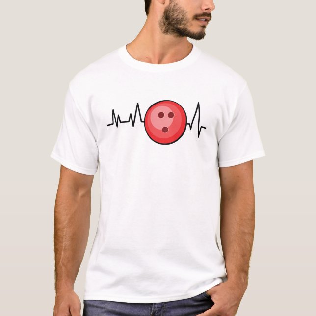 Herzschlag - Bowling T-Shirt (Vorderseite)