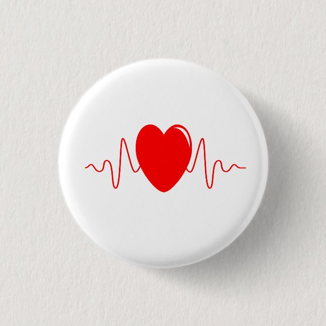 Herzschlag Button (Vorderseite)