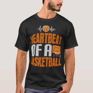 Herzschlag eines Basketballs - Geschenk Männer Fra T-Shirt