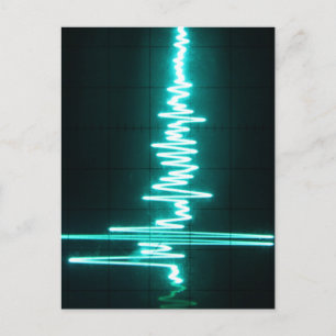 Herzschlag - EKG Postkarte