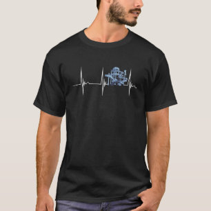 Herzschlag Ekg Pulswasser Wasserrutsche Wasserruts T-Shirt