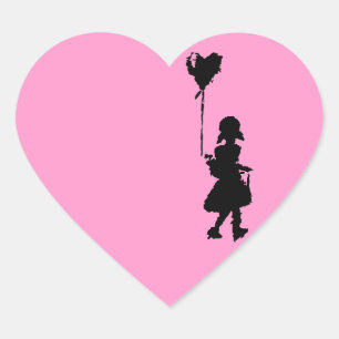 Herzschlag Herz-Aufkleber