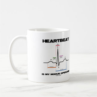 Herzschlag ist mein Modus Operandi Sinus Rhythmus Kaffeetasse