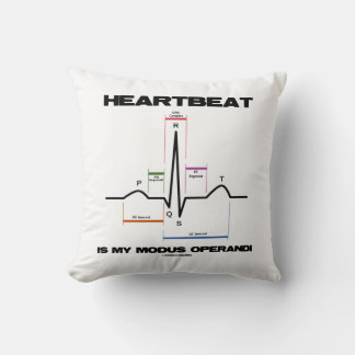 Herzschlag ist mein Modus Operandi Sinus Rhythmus Kissen