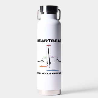 Herzschlag ist mein Modus Operandi Sinusrhythmus Trinkflasche