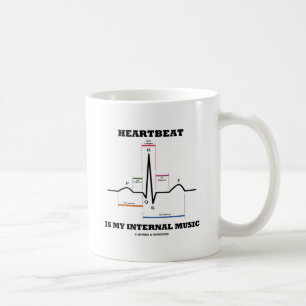 Herzschlag ist meine interne Musik (ECG/EKG) Kaffeetasse