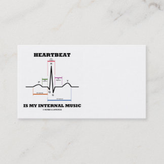 Herzschlag ist meine interne Musik (ECG/EKG Visitenkarte