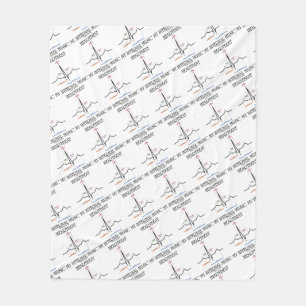 Herzschlag mein interner Kurve-Rhythmus der Fleecedecke