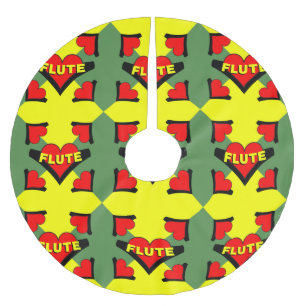 Herzschlag Polyester Weihnachtsbaumdecke