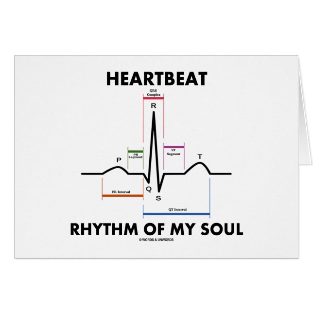 Herzschlag-Rhythmus meines Souls (ECG/EKG) (Vorderseite (Horizontal))