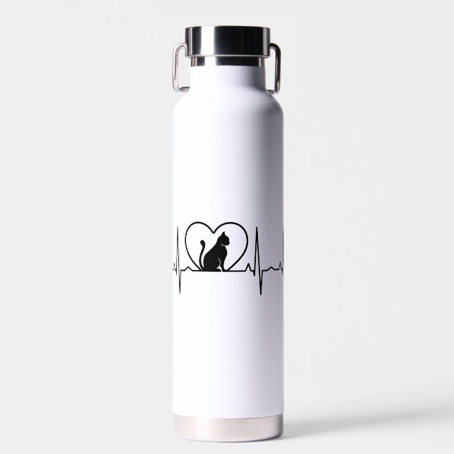 Herzschlag Trinkflasche (Vorne)