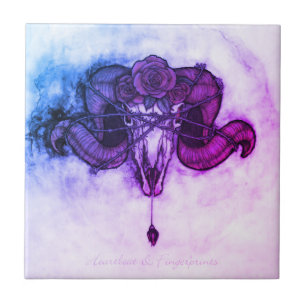 Herzschlag und Fingerabdrücke Fliese