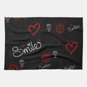 Herzschlag und Glück Küchentuch