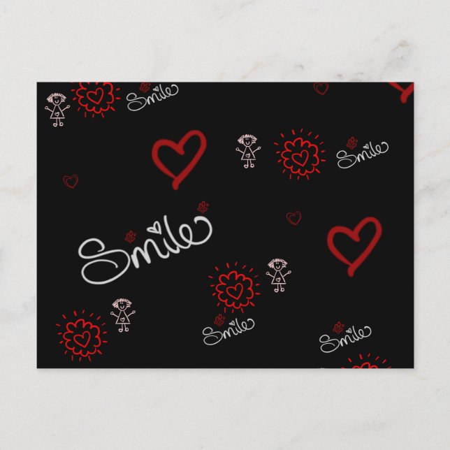 Herzschlag und Glück Postkarte (Vorderseite)