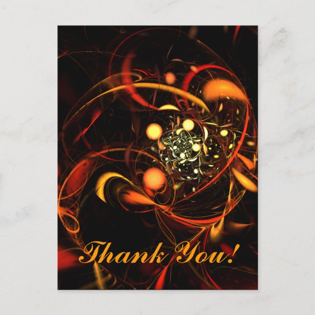 Herzschlag Vielen Dank Postcard Postkarte (Vorderseite)