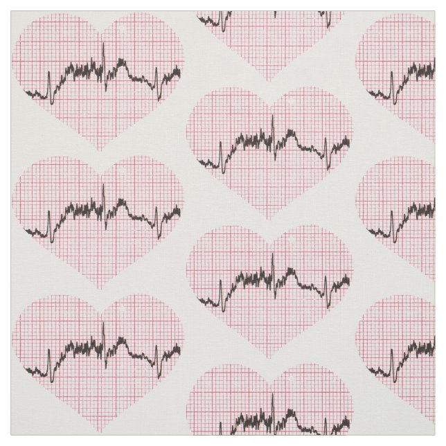 Herzschlag VII Stoff (Muster)