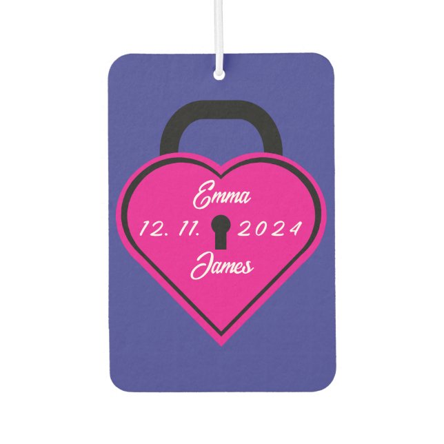 Herzschloss Autolufterfrischer (Vorderseite)