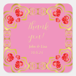 Herzschmuck Rahmen Danke, dass du einen Sticker fü