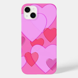 Herzschnupfen Valentine Hintergrund rosa Case-Mate iPhone 14 Plus Hülle
