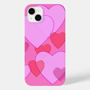 Herzschnupfen Valentine Hintergrund rosa Case-Mate iPhone 14 Plus Hülle