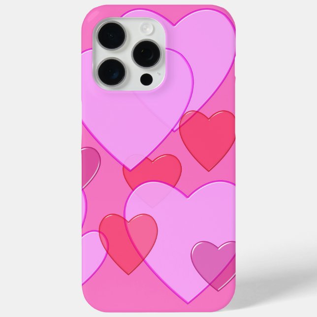 Herzschnupfen Valentine Hintergrund rosa Case-Mate iPhone Hülle (Rückseite)