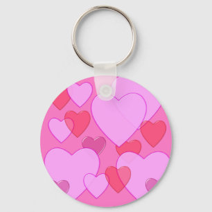Herzschnupfen Valentine Hintergrund rosa Schlüsselanhänger