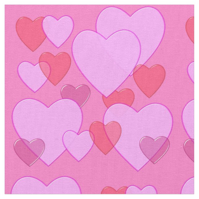 Herzschnupfen Valentine Hintergrund rosa Stoff (Nahaufnahme)