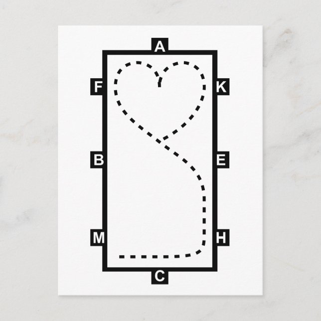 Herzschrittkreis Postkarte (Vorderseite)