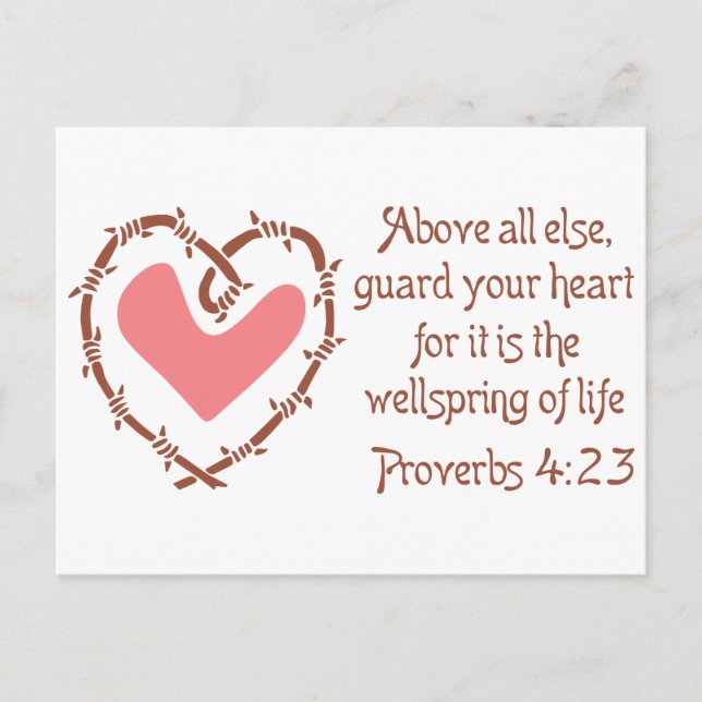 Herzschutz Postkarte (Vorderseite)